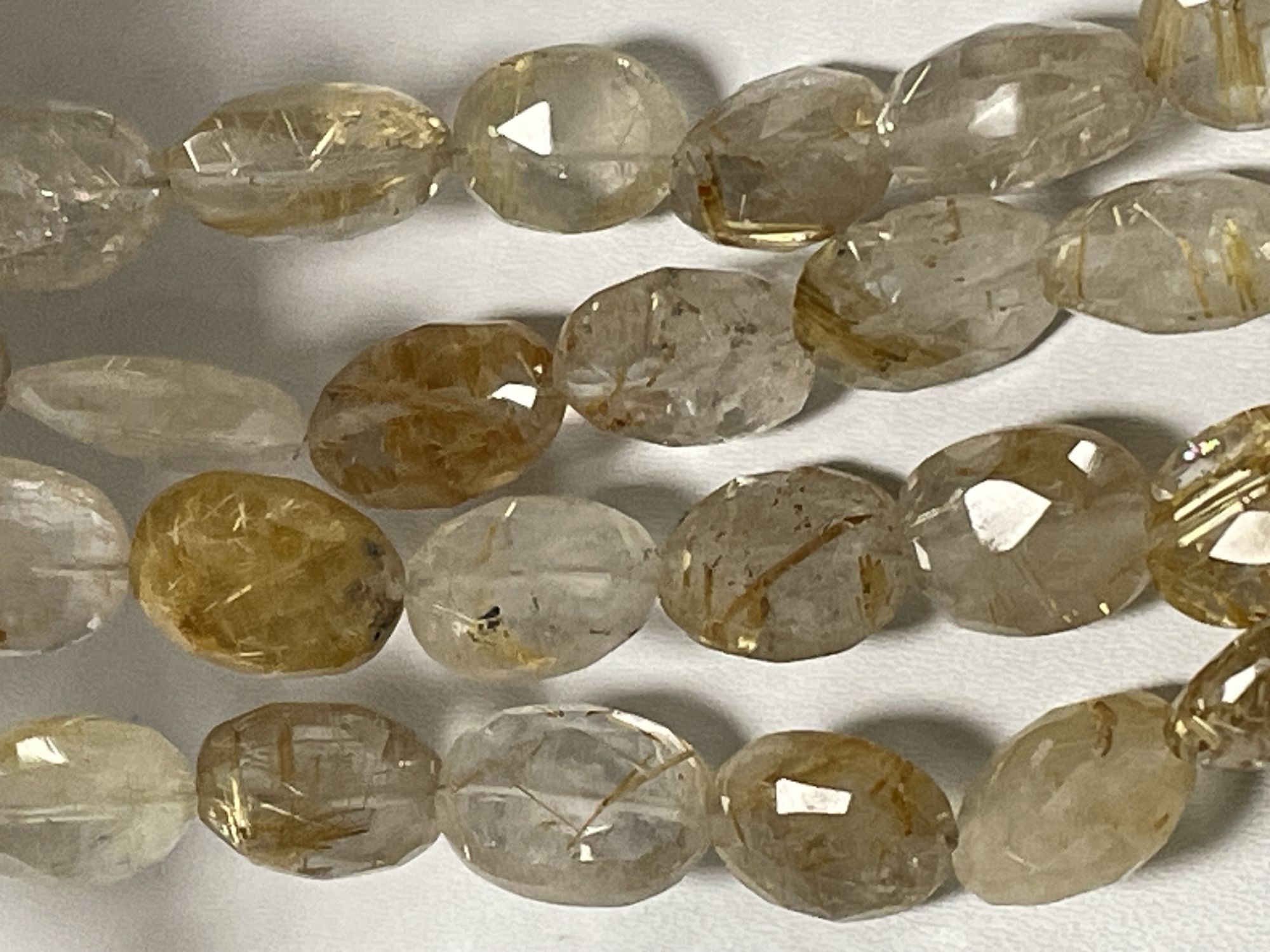 Golden Rutilated Quartz Oval Faceted