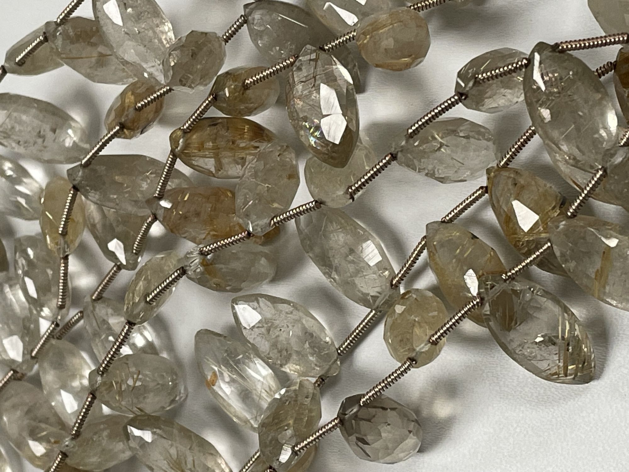 Golden Rutilated Quartz Marquise Faceted