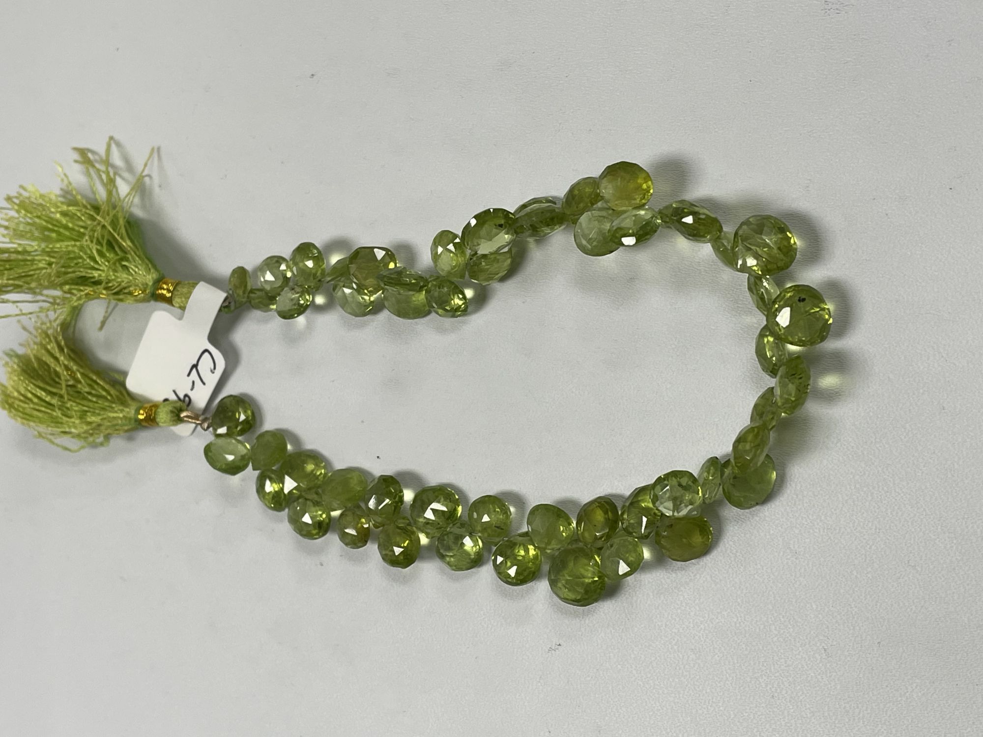 Peridot Heart Faceted