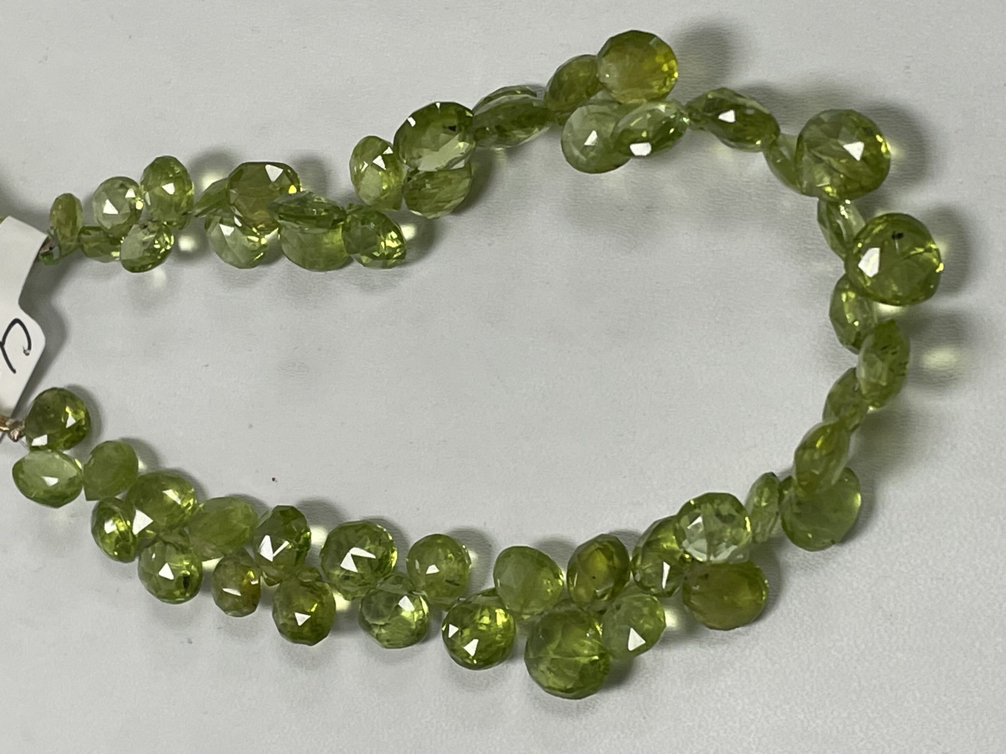 Peridot Heart Faceted