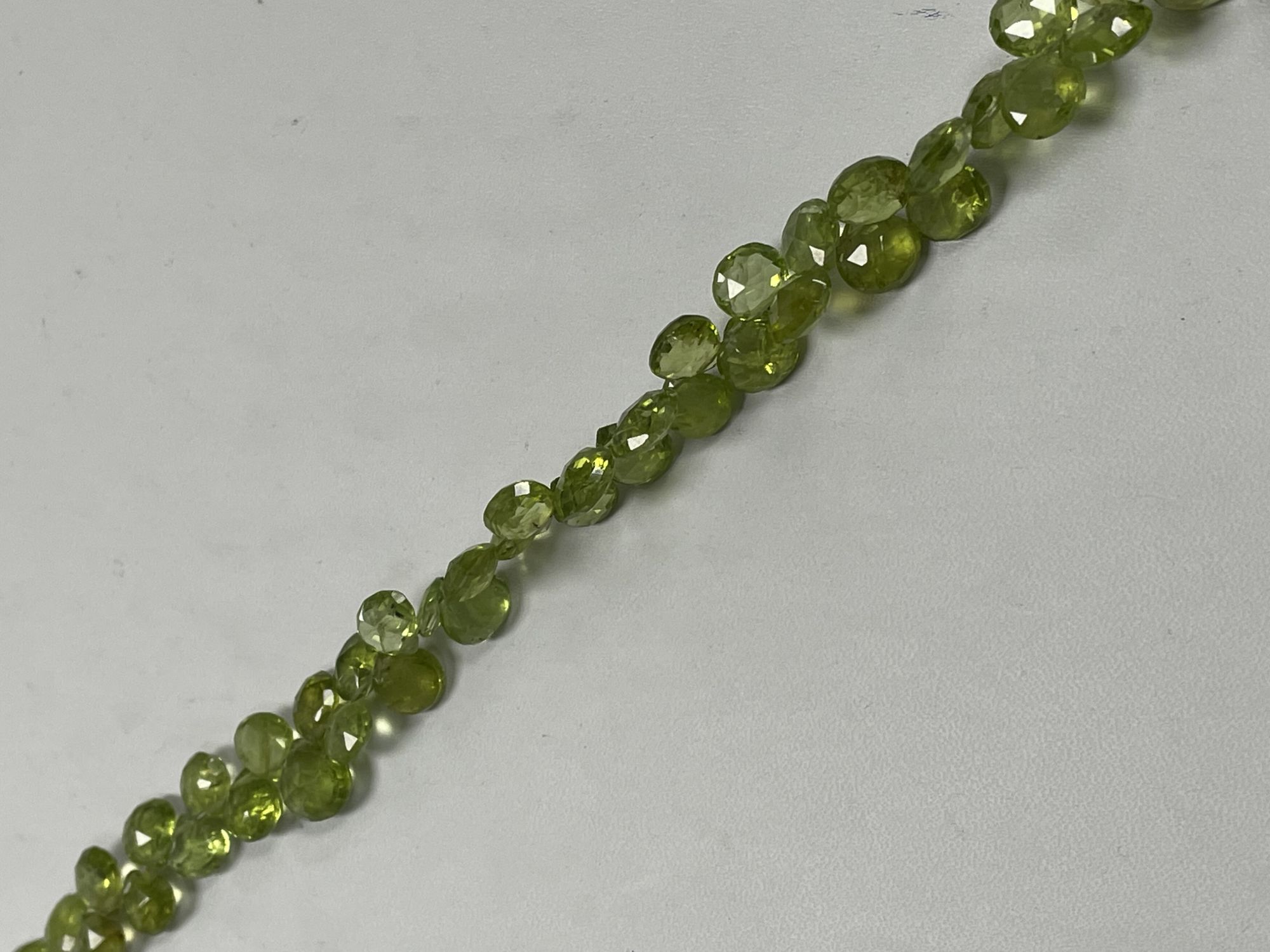 Peridot Heart Faceted