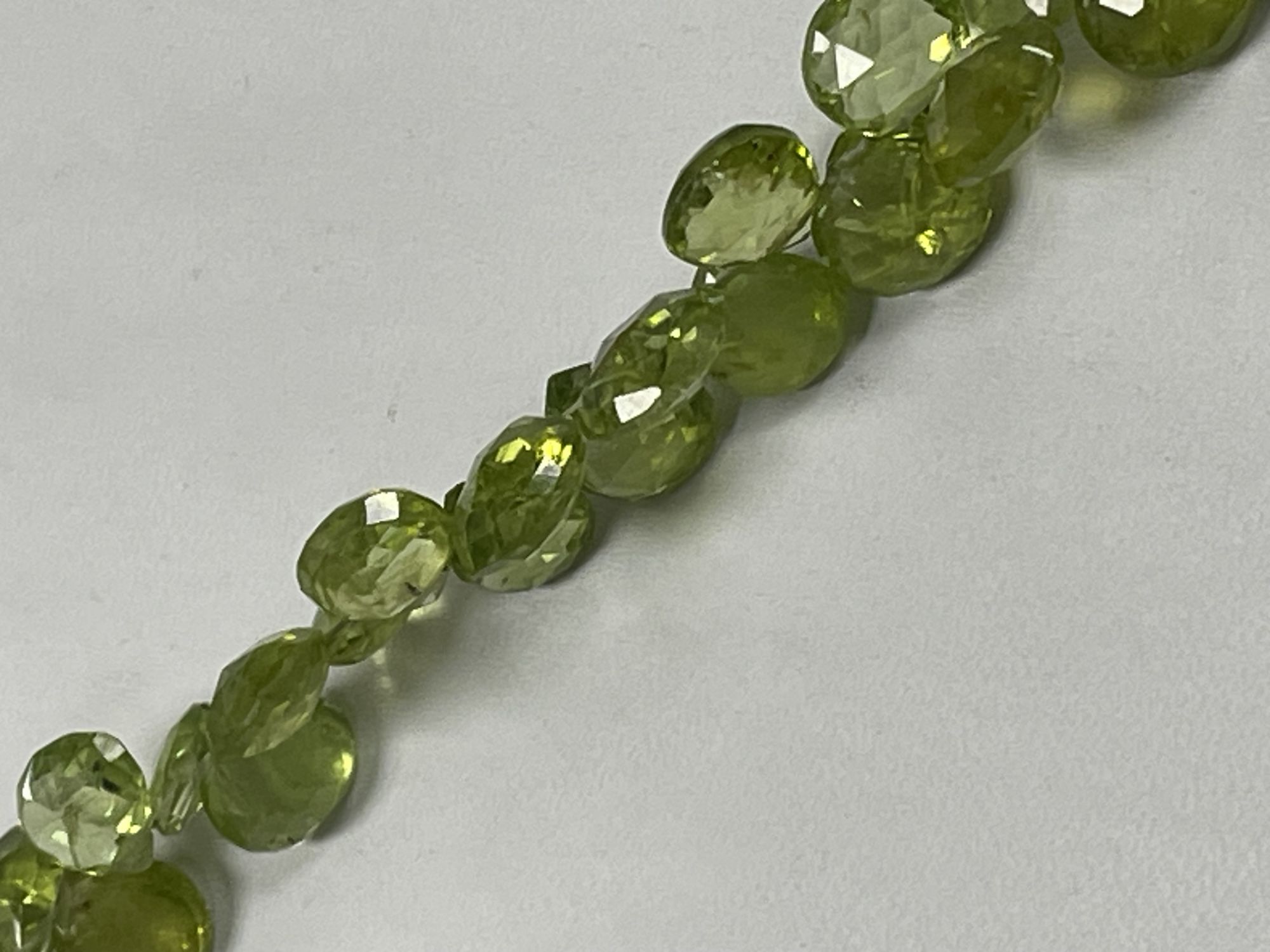 Peridot Heart Faceted