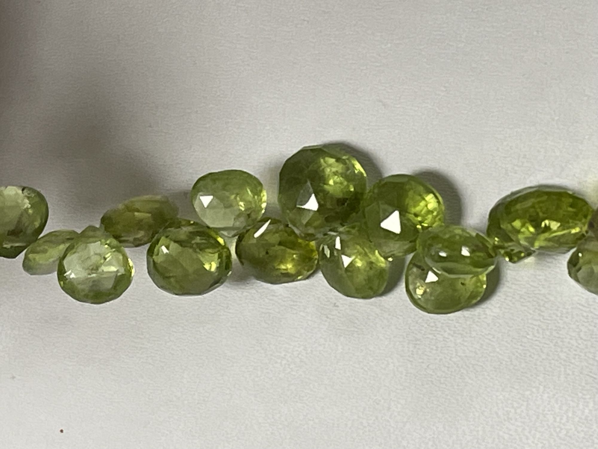 Peridot Heart Faceted