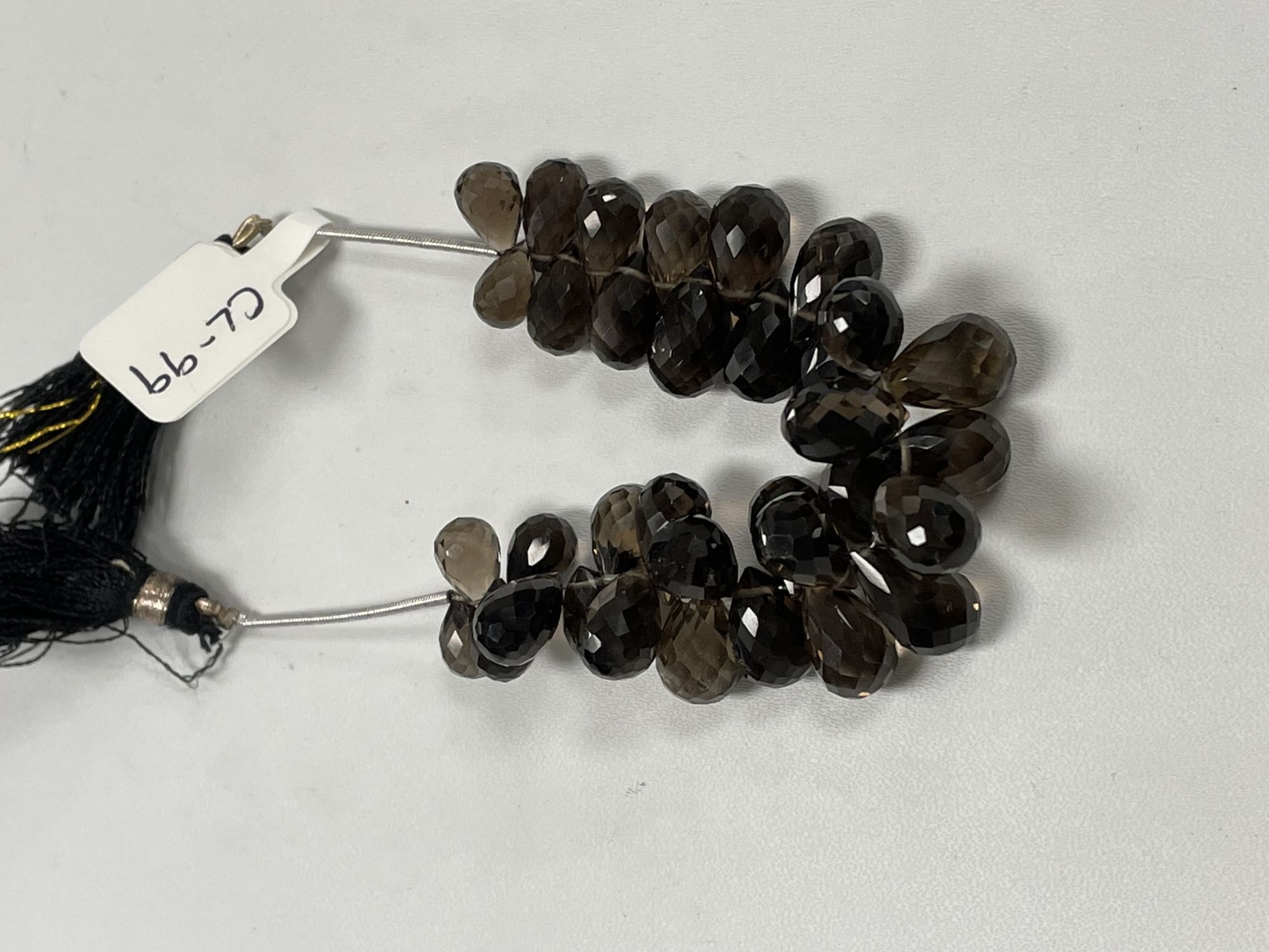 Brown Smoky Quartz Drop Faceted