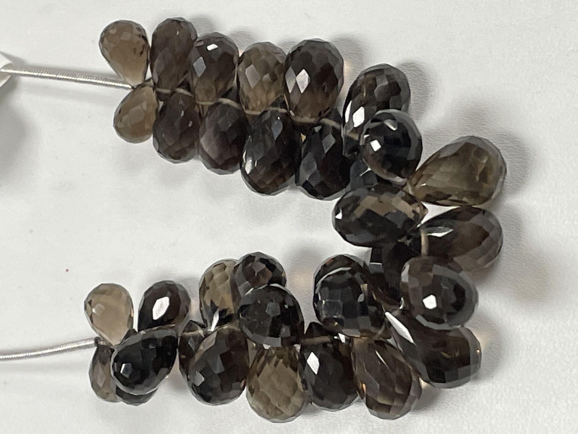 Brown Smoky Quartz Drop Faceted