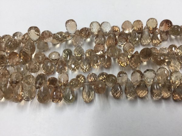 Imperial Topaz Drops Faceted