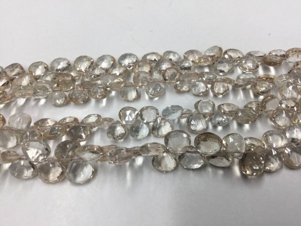 Imperial Topaz Hearts Faceted