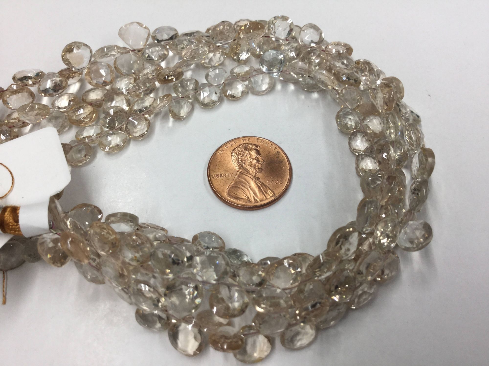 Imperial Topaz Hearts Faceted