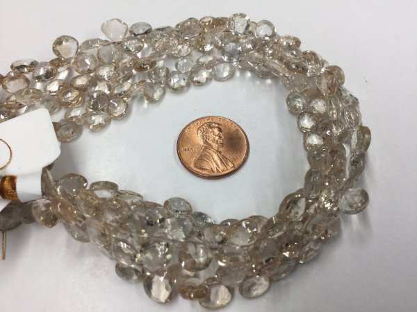 Imperial Topaz Hearts Faceted