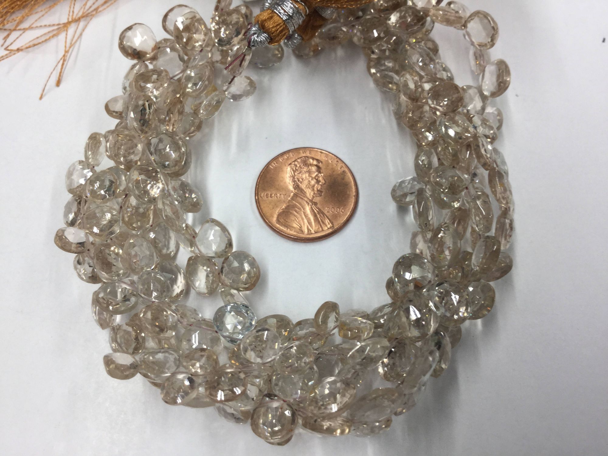 Imperial Topaz Hearts Faceted