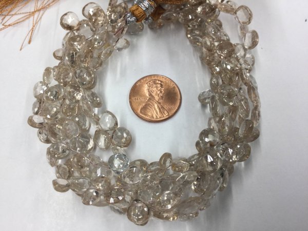 Imperial Topaz Hearts Faceted