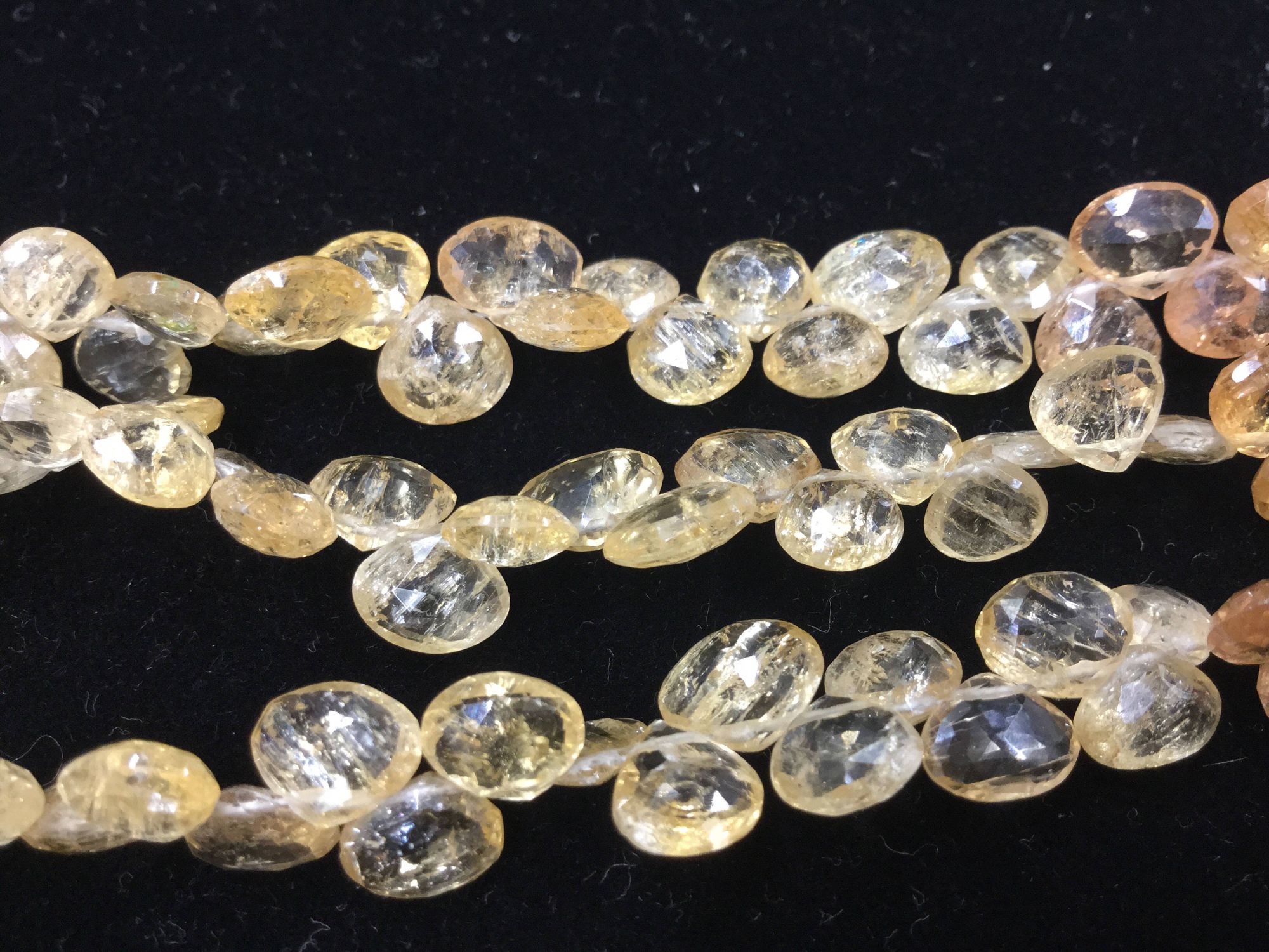 Imperial Topaz Hearts Faceted