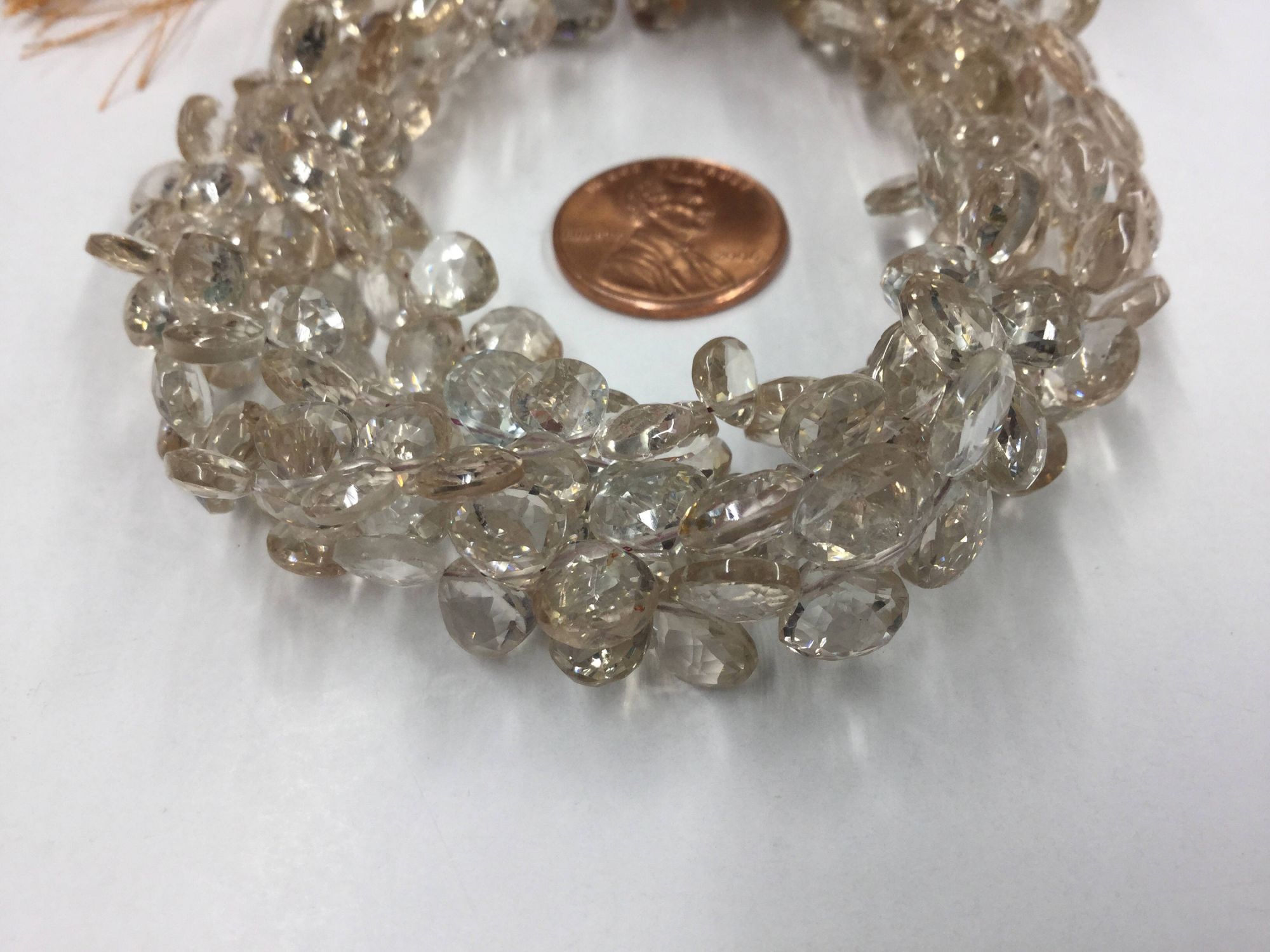 Imperial Topaz Hearts Faceted