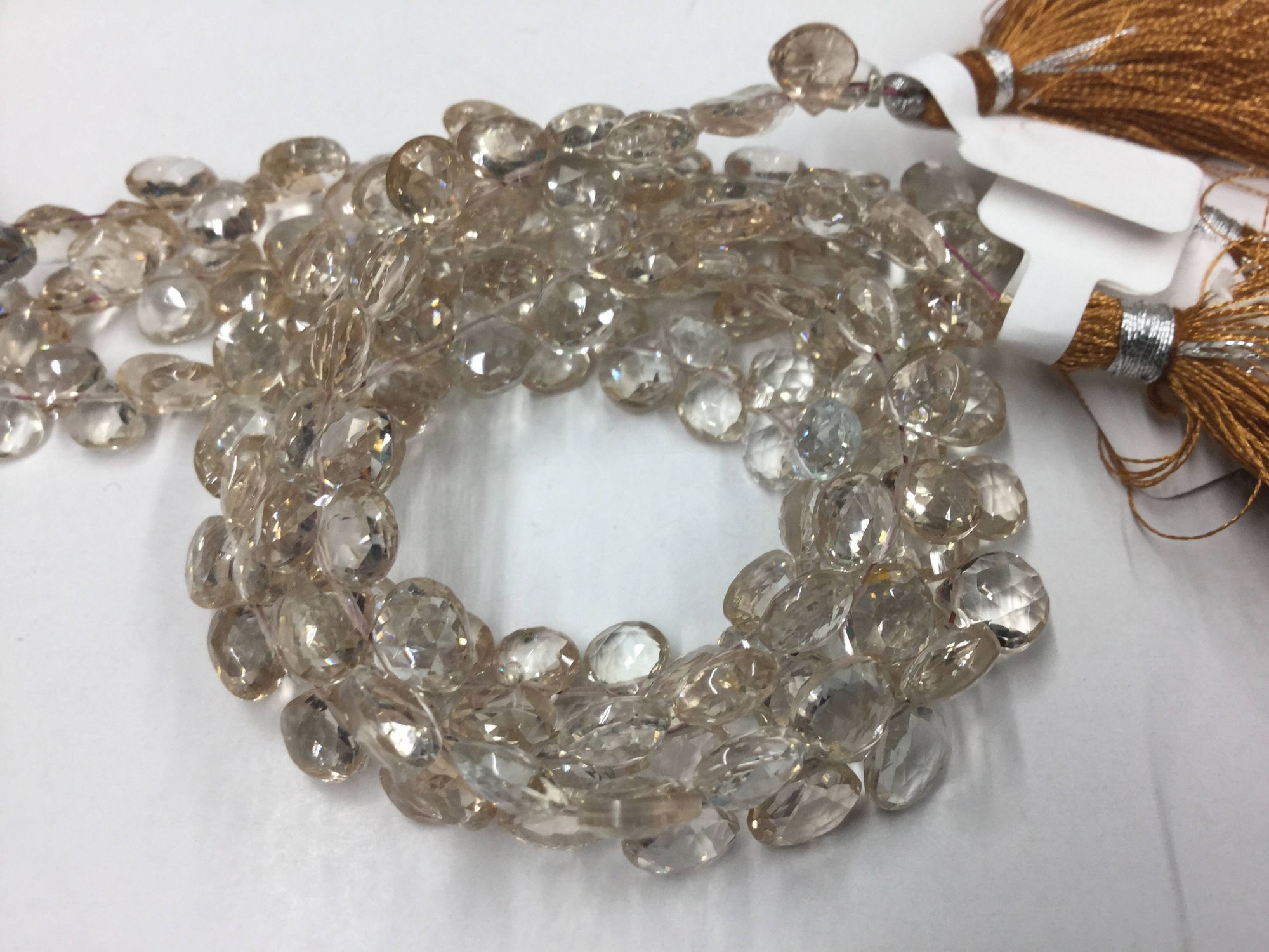 Imperial Topaz Hearts Faceted