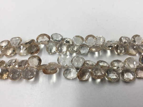 Imperial Topaz Hearts Faceted