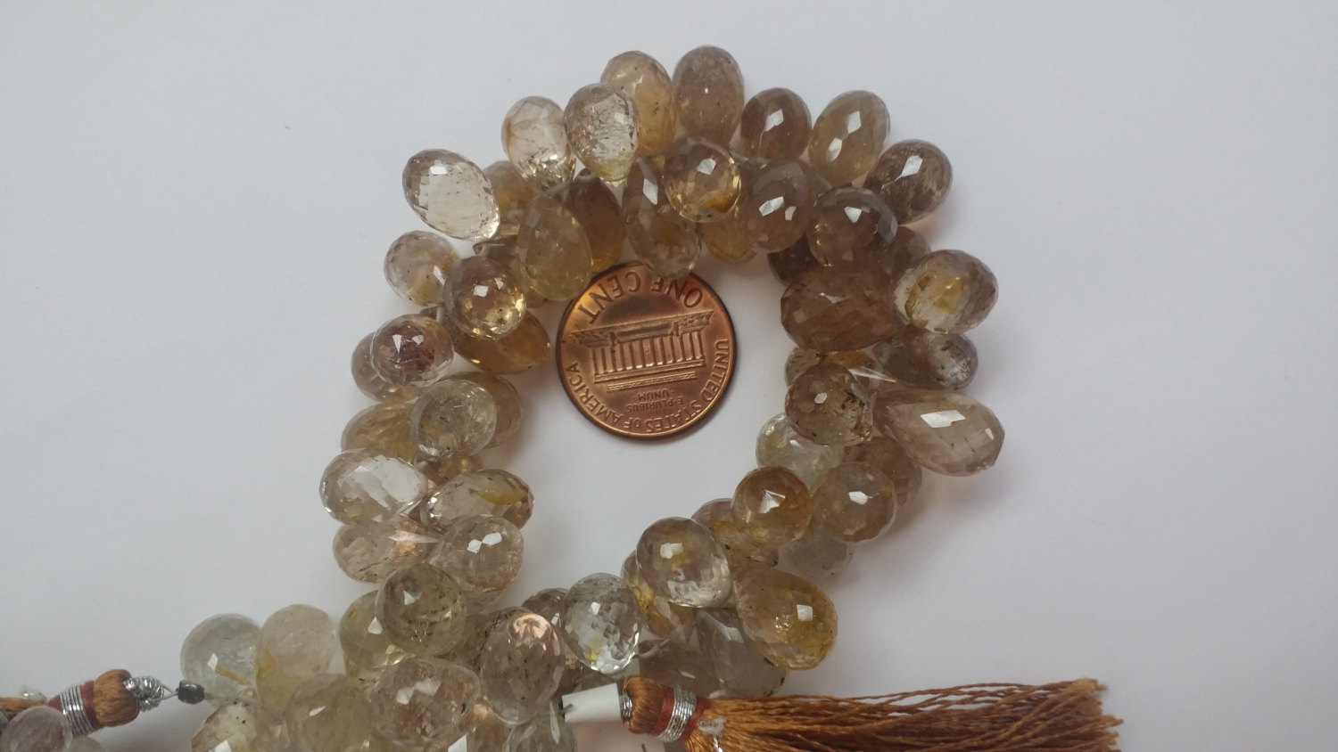 Imperial Topaz Hydro Quartz Drops (NATURAL)