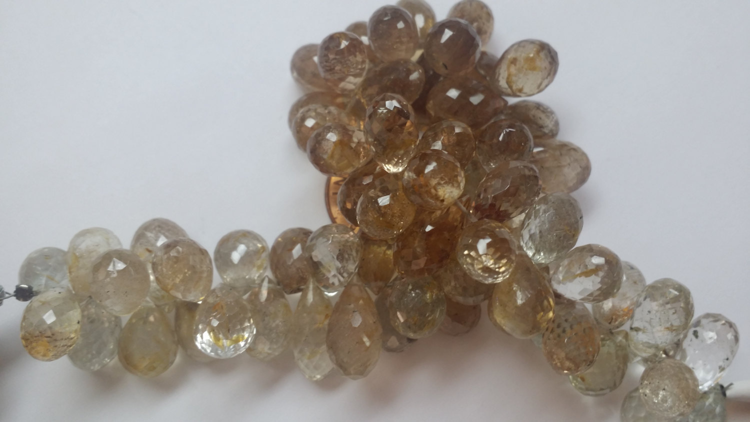 Imperial Topaz Hydro Quartz Drops (NATURAL)