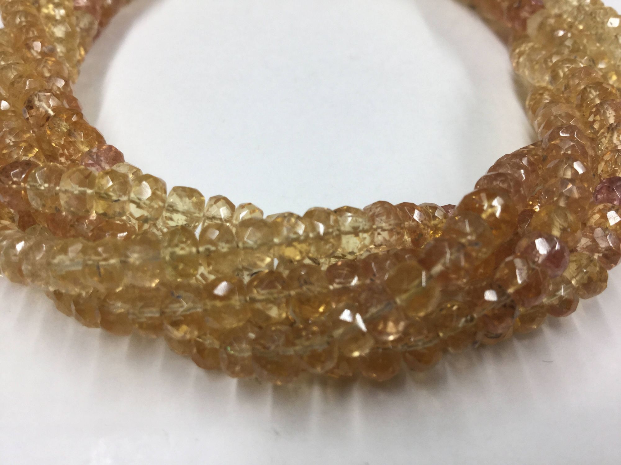 Imperial Topaz Rondelles Faceted