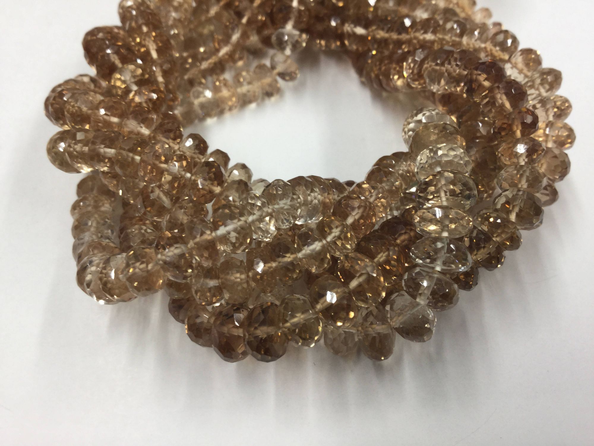 Imperial Topaz Rondelles Faceted
