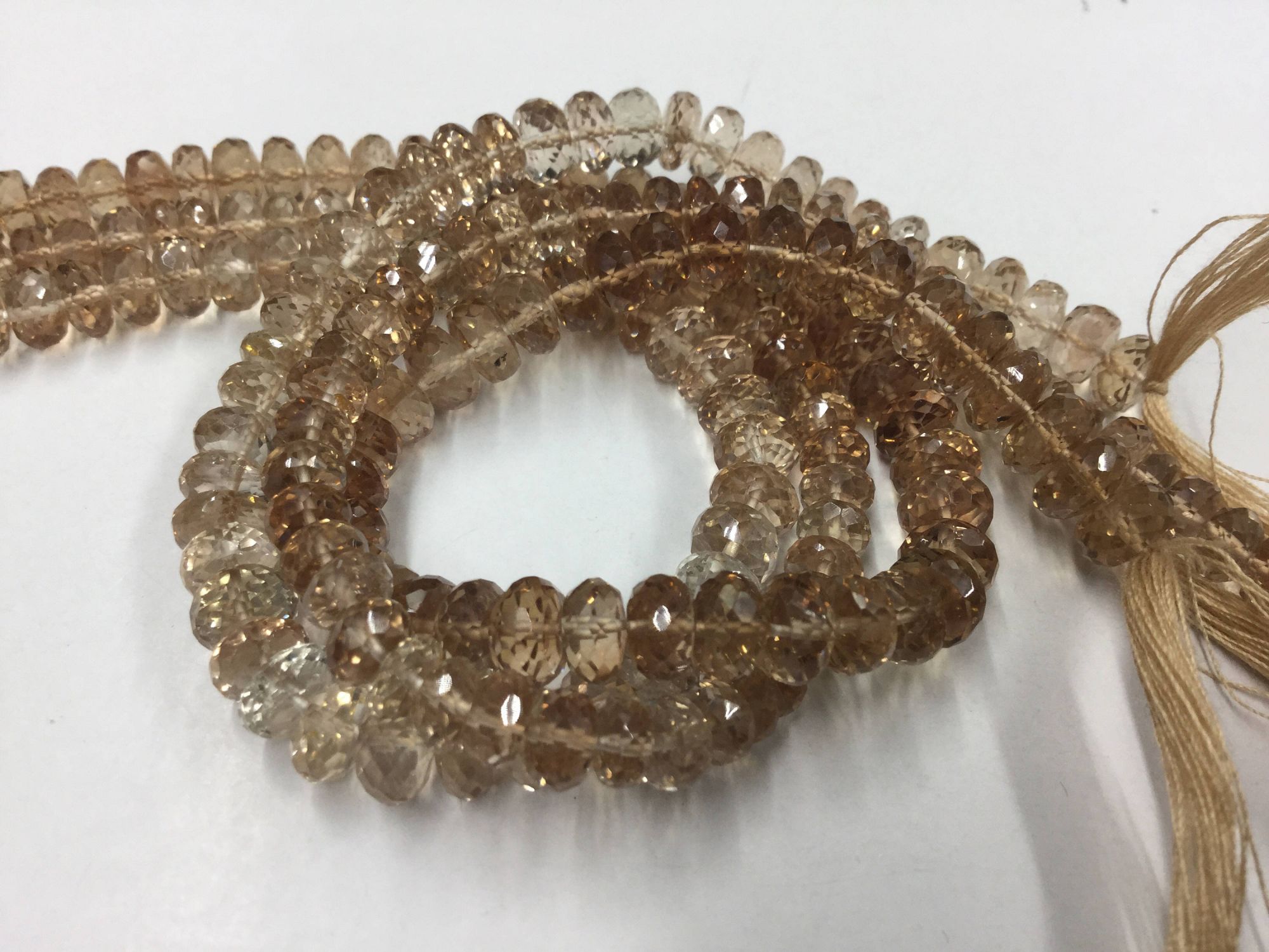 Imperial Topaz Rondelles Faceted