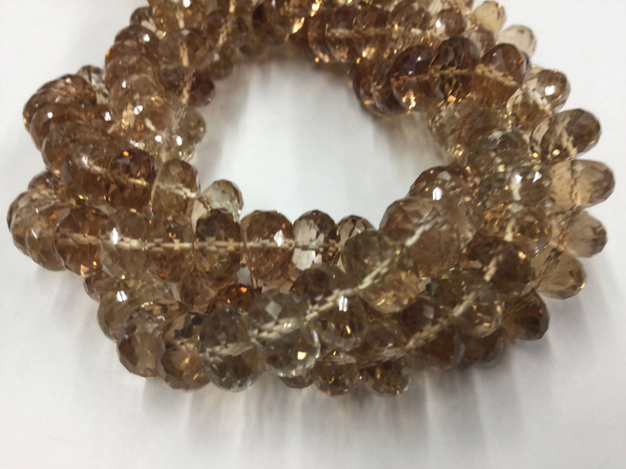 Imperial Topaz Rondelles Faceted