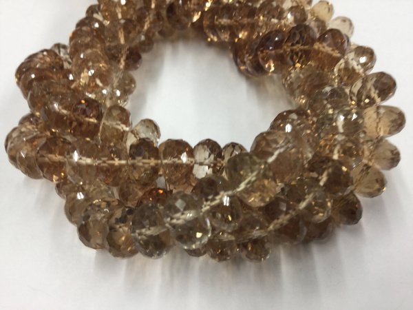 Imperial Topaz Rondelles Faceted