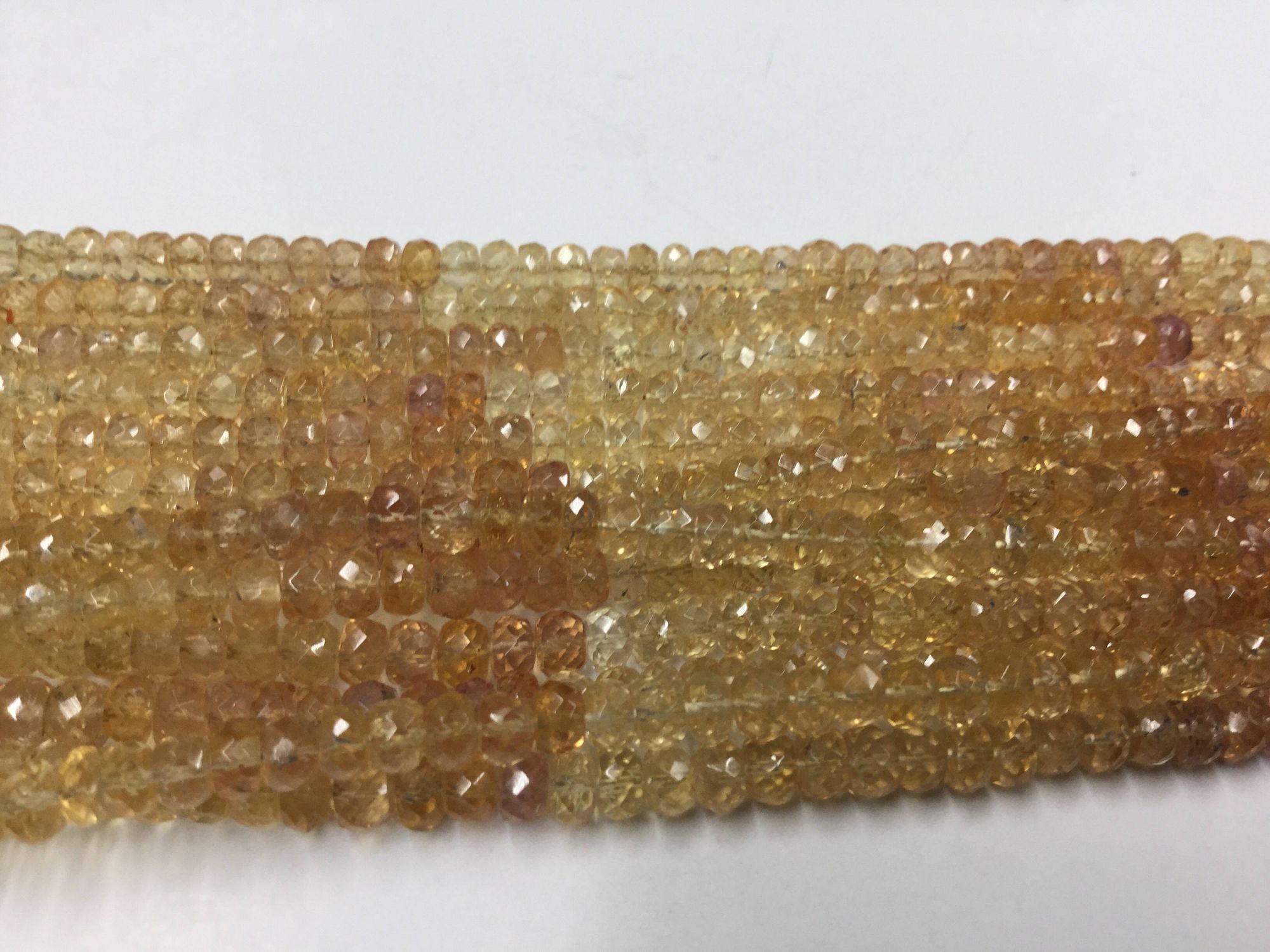 Imperial Topaz Rondelles Faceted