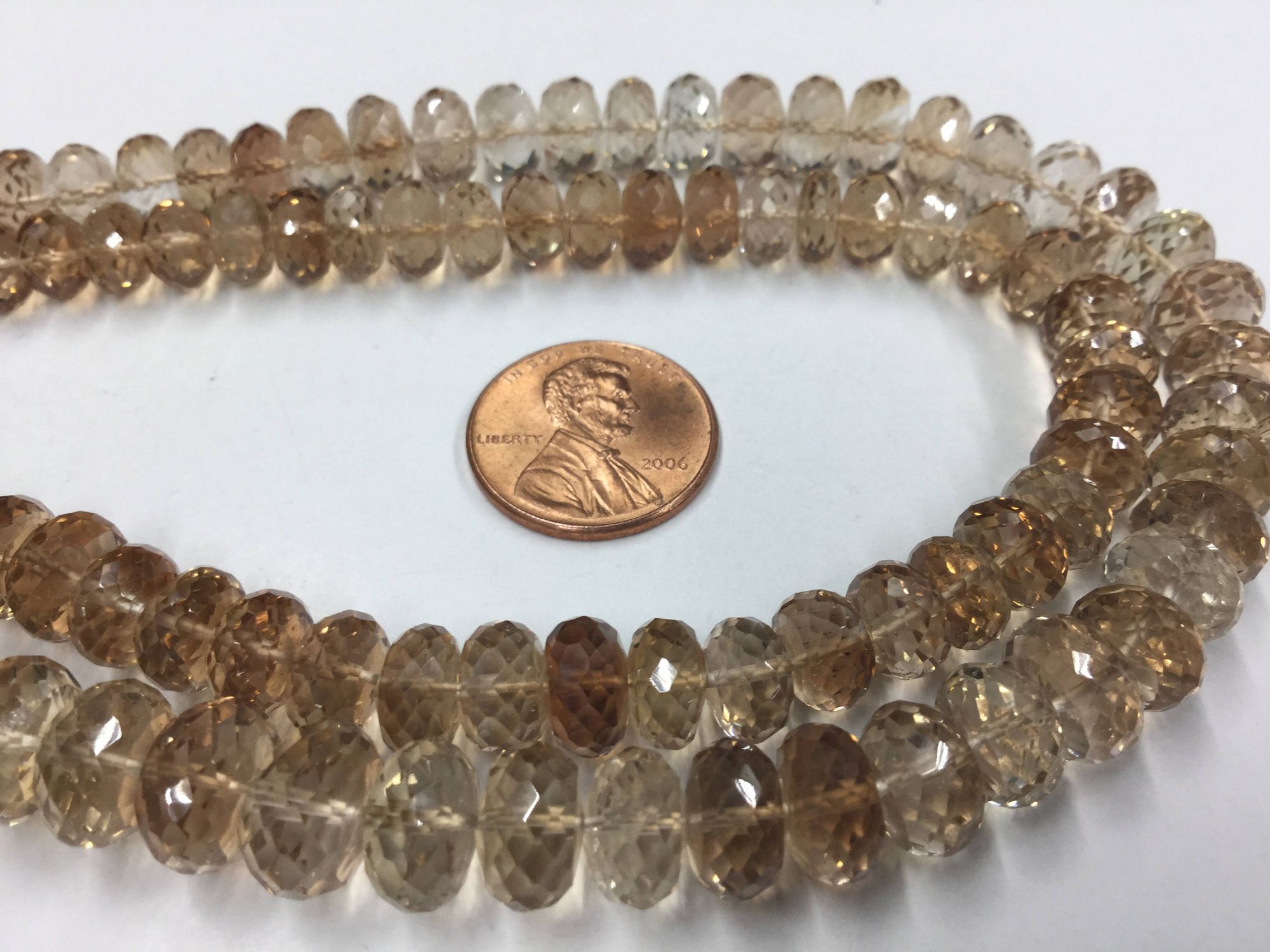 Imperial Topaz Rondelles Faceted