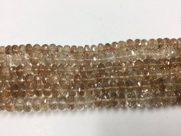 Imperial Topaz Rondelles Faceted