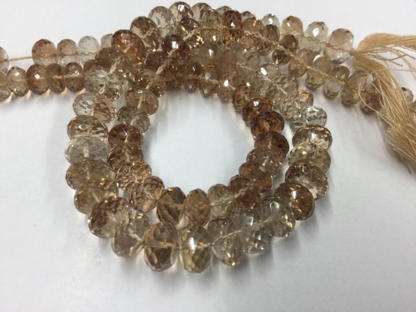 Imperial Topaz Rondelles Faceted