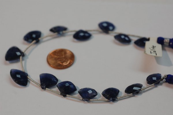Iolite Fan Cut Faceted