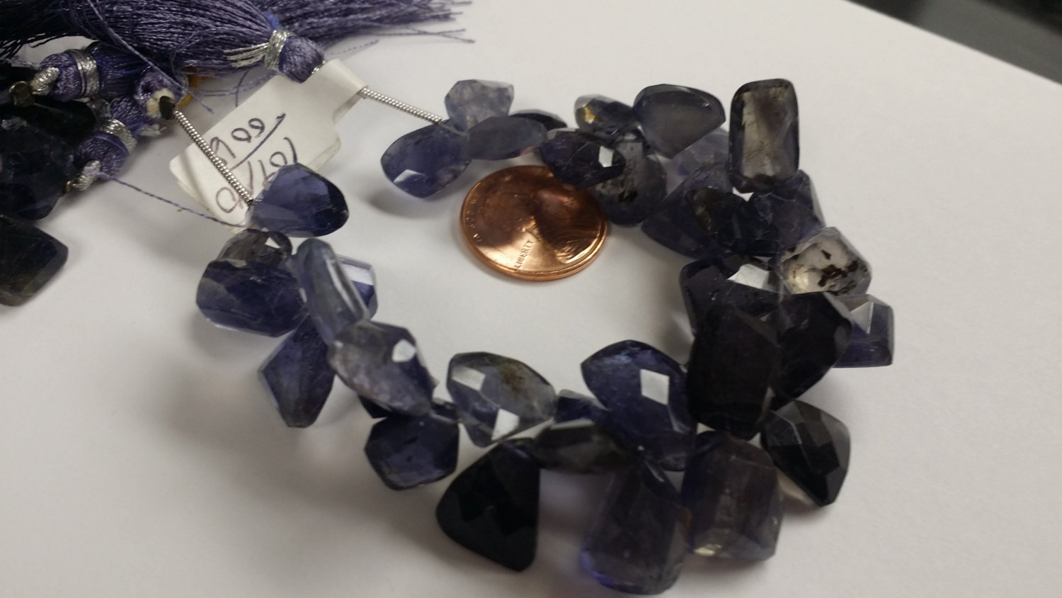 Iolite Funky Cut Faceted