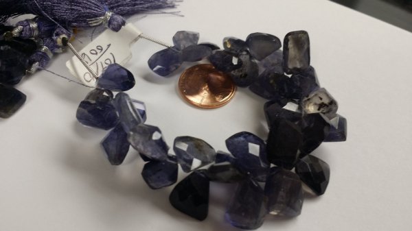 Iolite Funky Cut Faceted