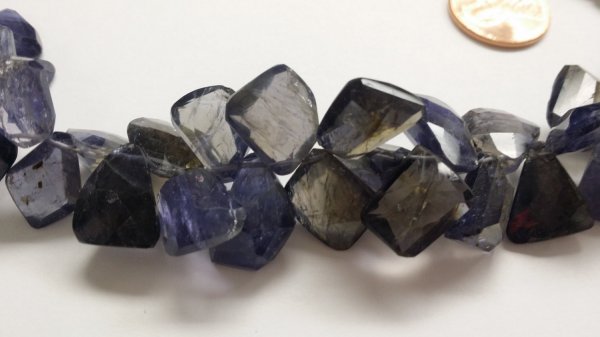 Iolite Funky Cut Faceted