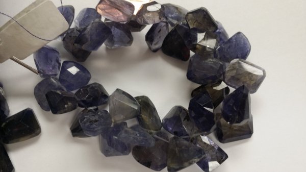 Iolite Funky Cut Faceted