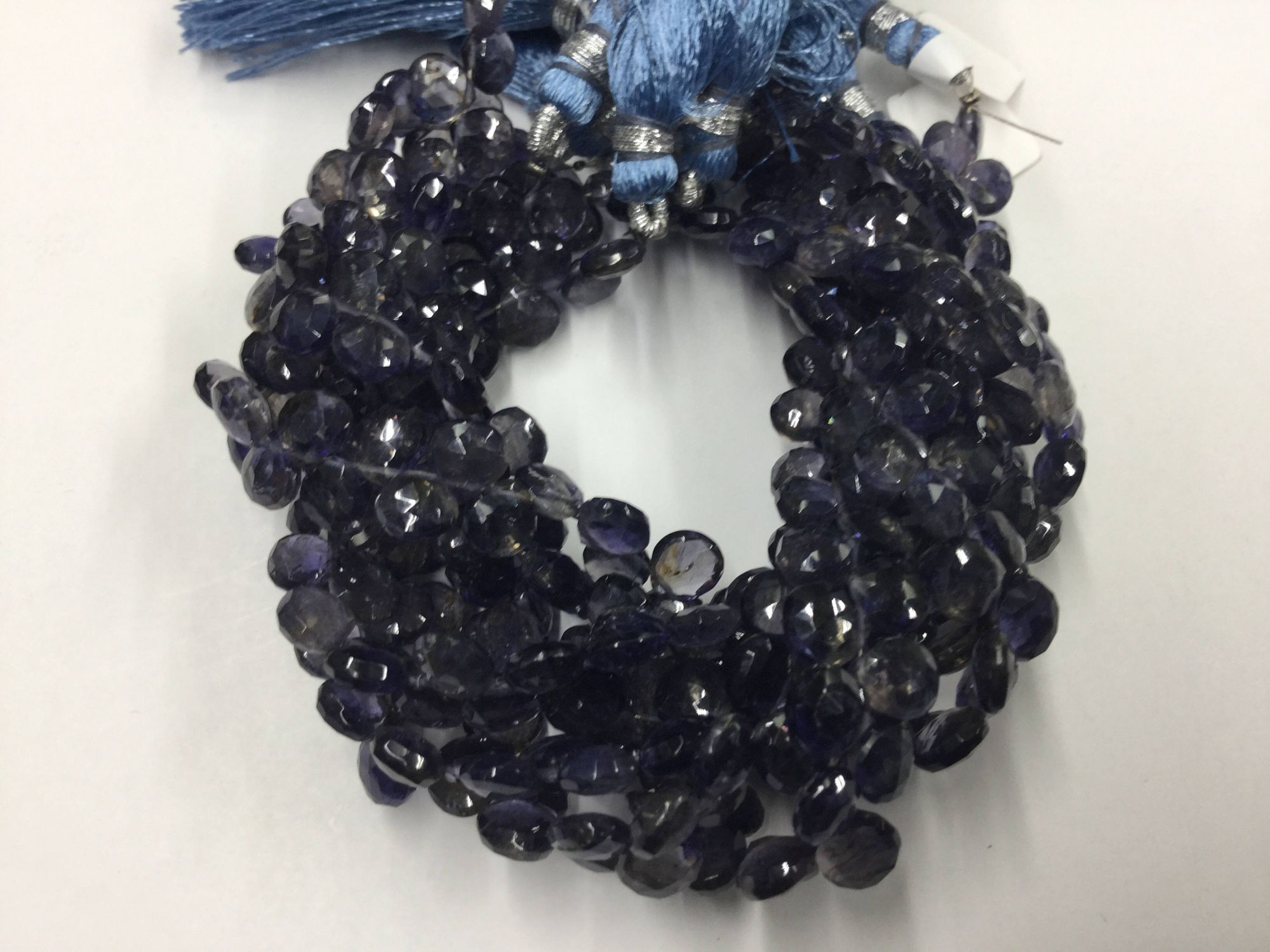 Iolite Hearts Faceted