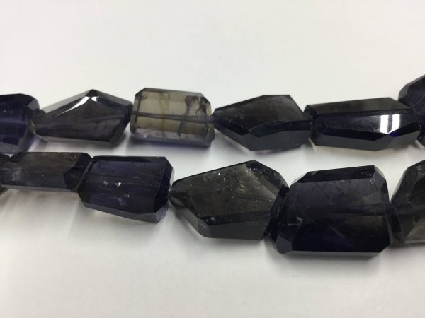 Iolite Nuggets Faceted