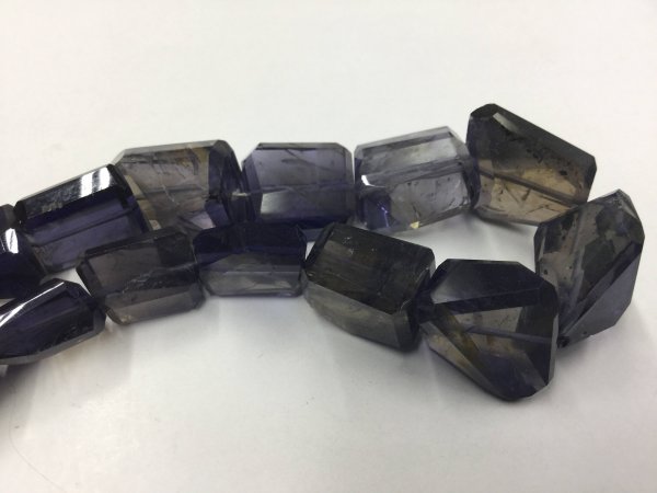 Iolite Nuggets Faceted