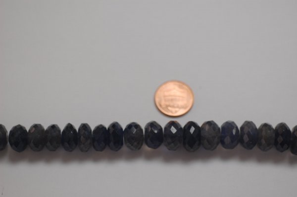 Iolite Rondelle Faceted