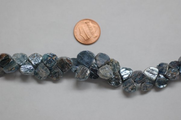 Kyanite Hearts Faceted (Coated)