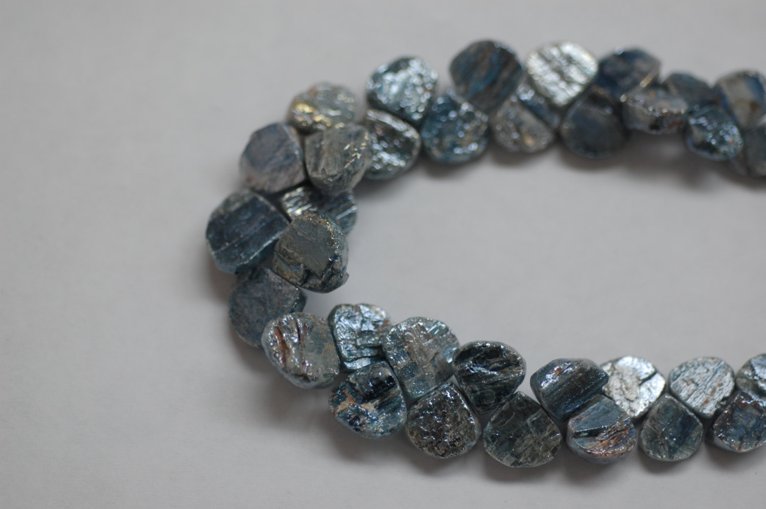 Kyanite Hearts Faceted (Coated)