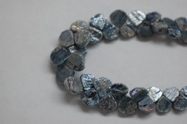 Kyanite Hearts Faceted (Coated)