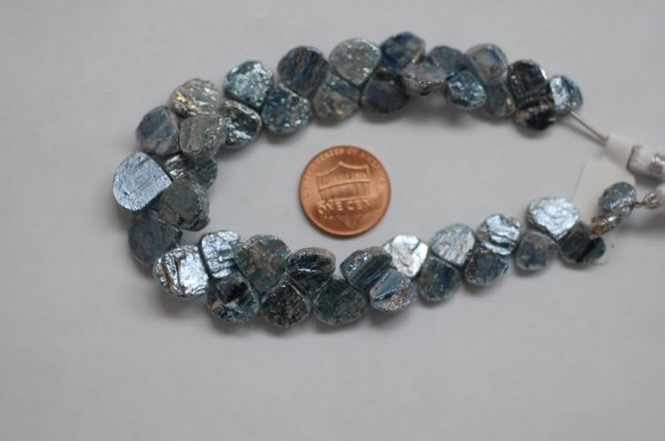 Kyanite Hearts Faceted (Coated)