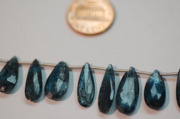Kyanite Long Pear Faceted
