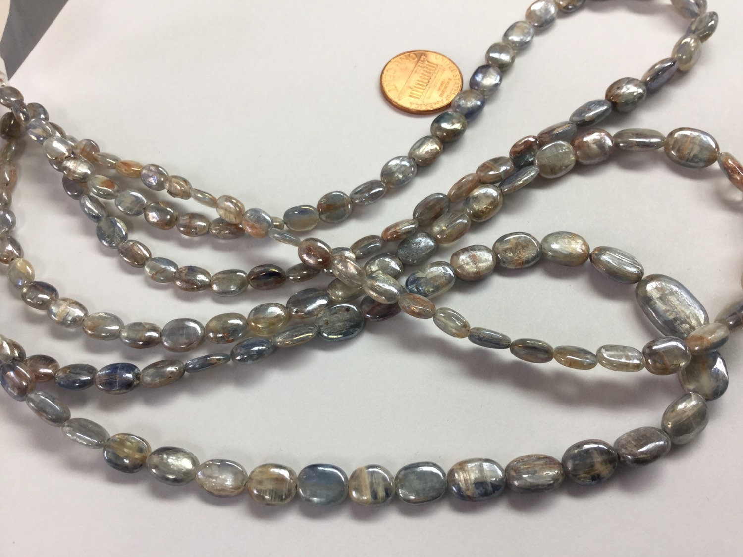 Kyanite Ovals Smooth Graduated