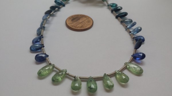 Kyanite Pear Faceted Small (NATURAL)