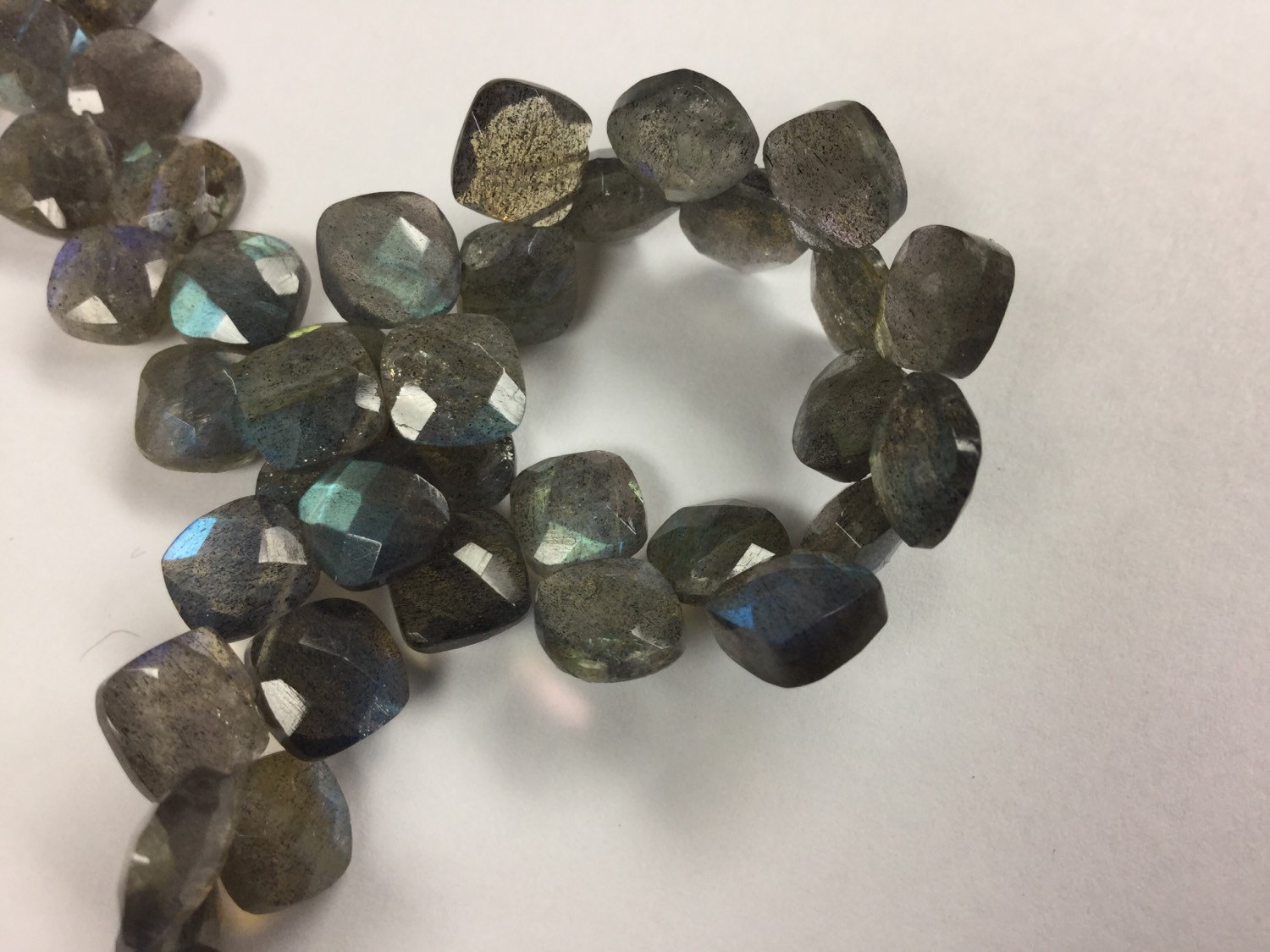 Labradorite Cushions Faceted