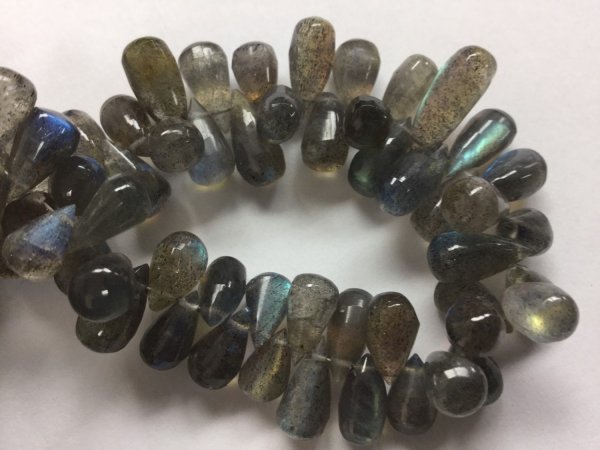 Labradorite Drops Faceted