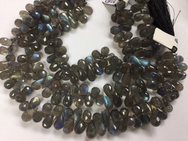 Labradorite Drops Faceted