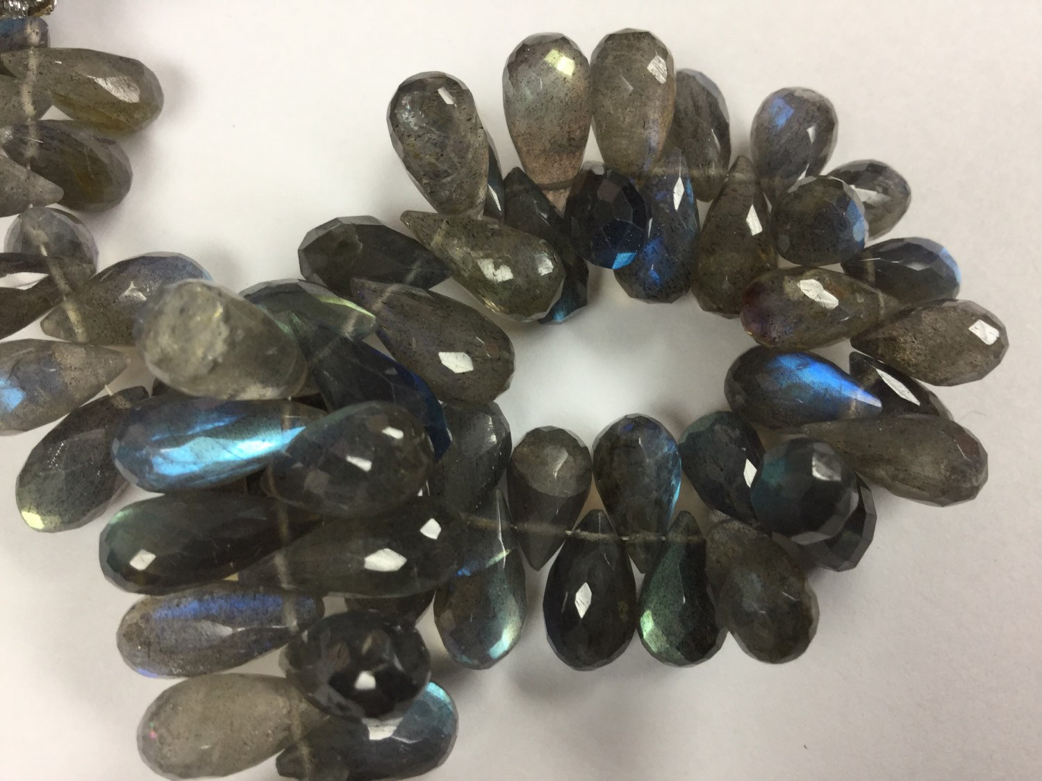 Labradorite Drops Faceted